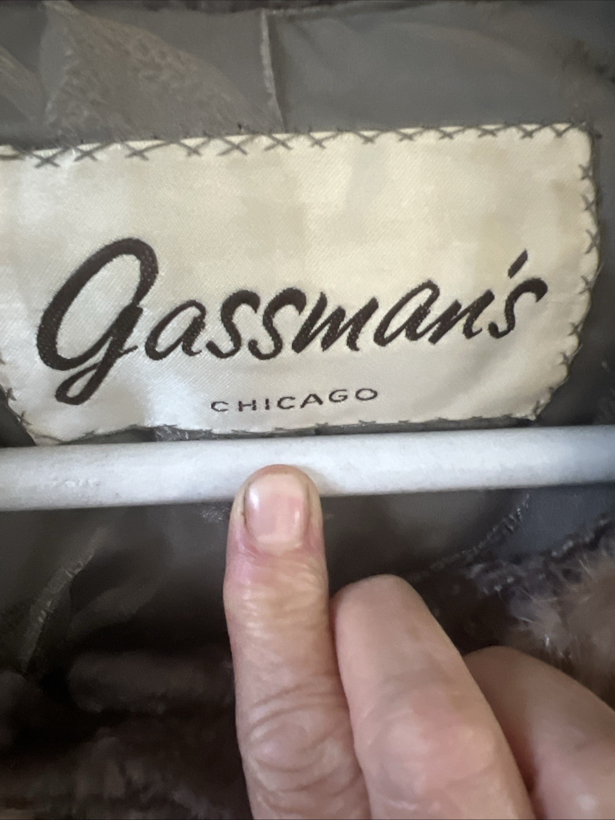 Vintage Gassmans Chicago jacket& Fur Collar
