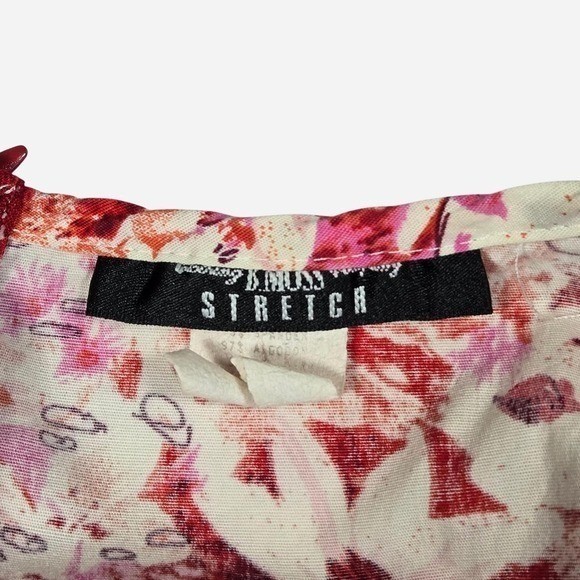VTG 90s, y2k floral stretch fitted shift spring mini dress / 6/8 / preppy, beach