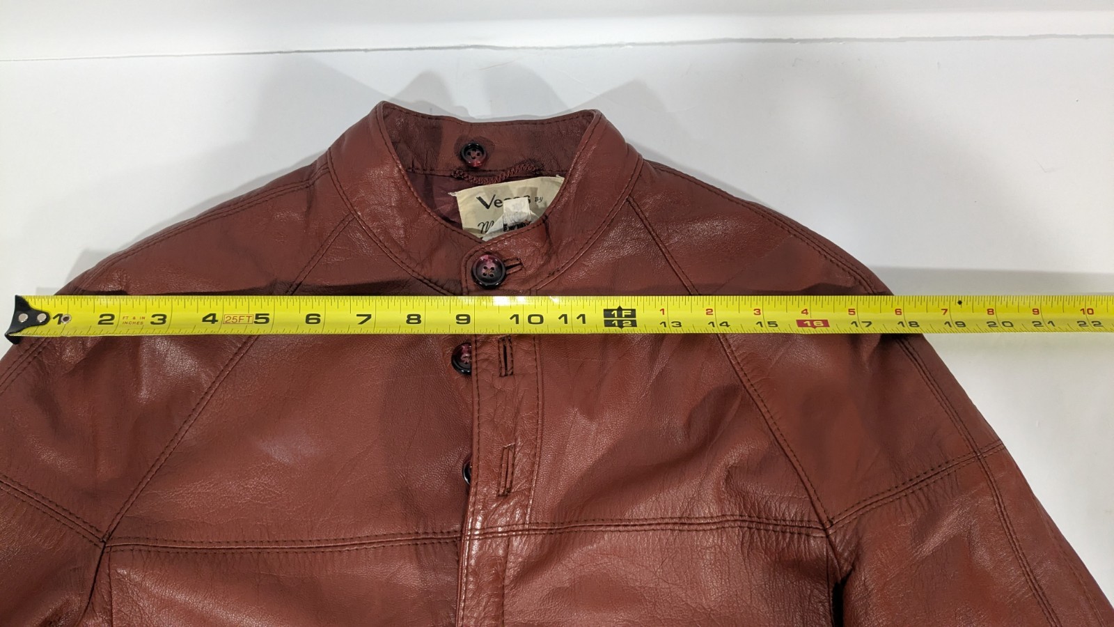 Vegas Martin Bernard leather jacket women size small cognac brown vintage 1970s