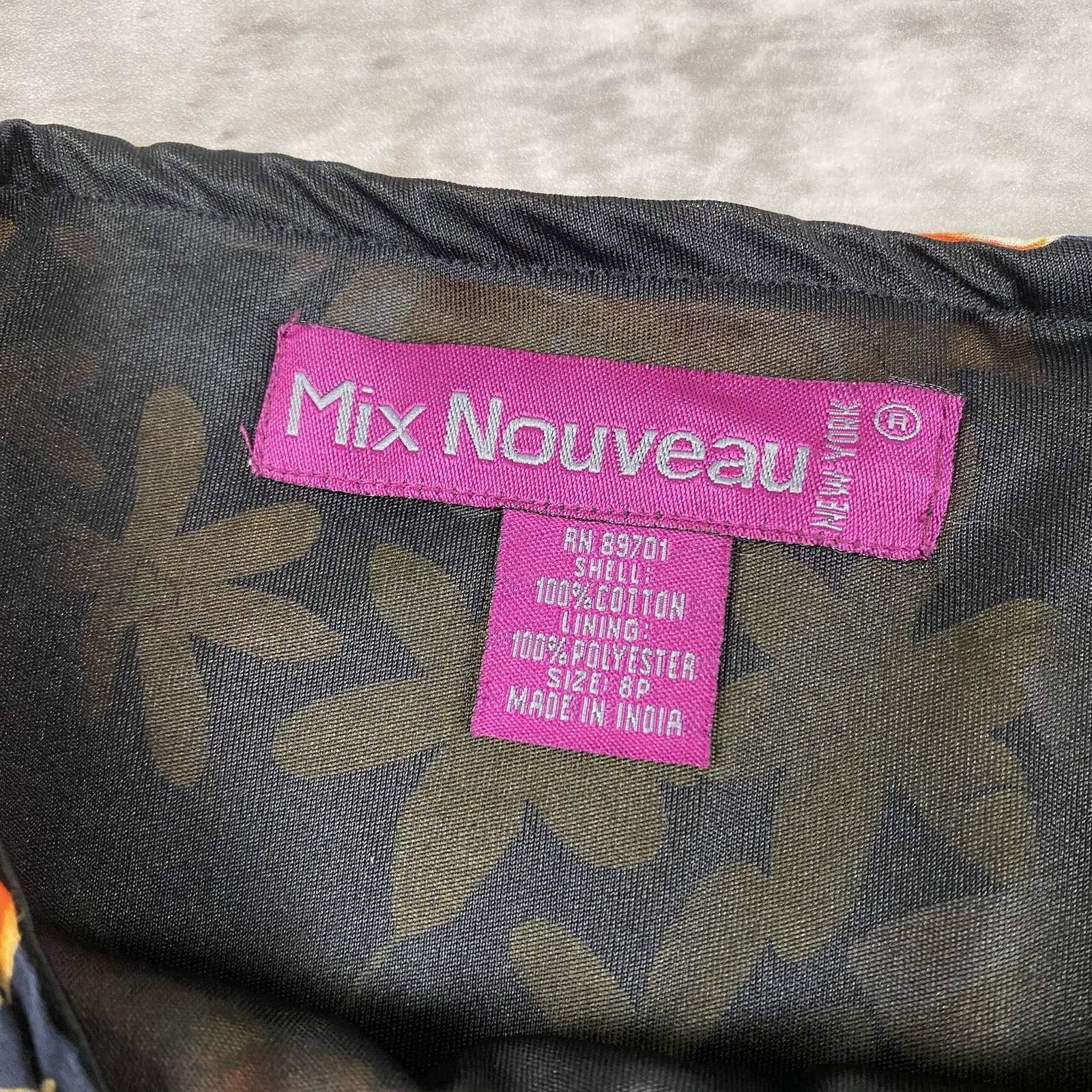 vintage MIX NOUVEAU A line skirt y2k 2000s floral flowers