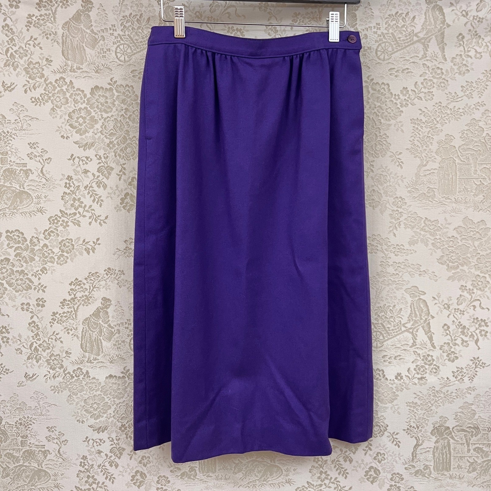 Pendleton Vtg Blazer Set Pure Virgin Wool Jewel Tone Purple Skirt Suit Heritage