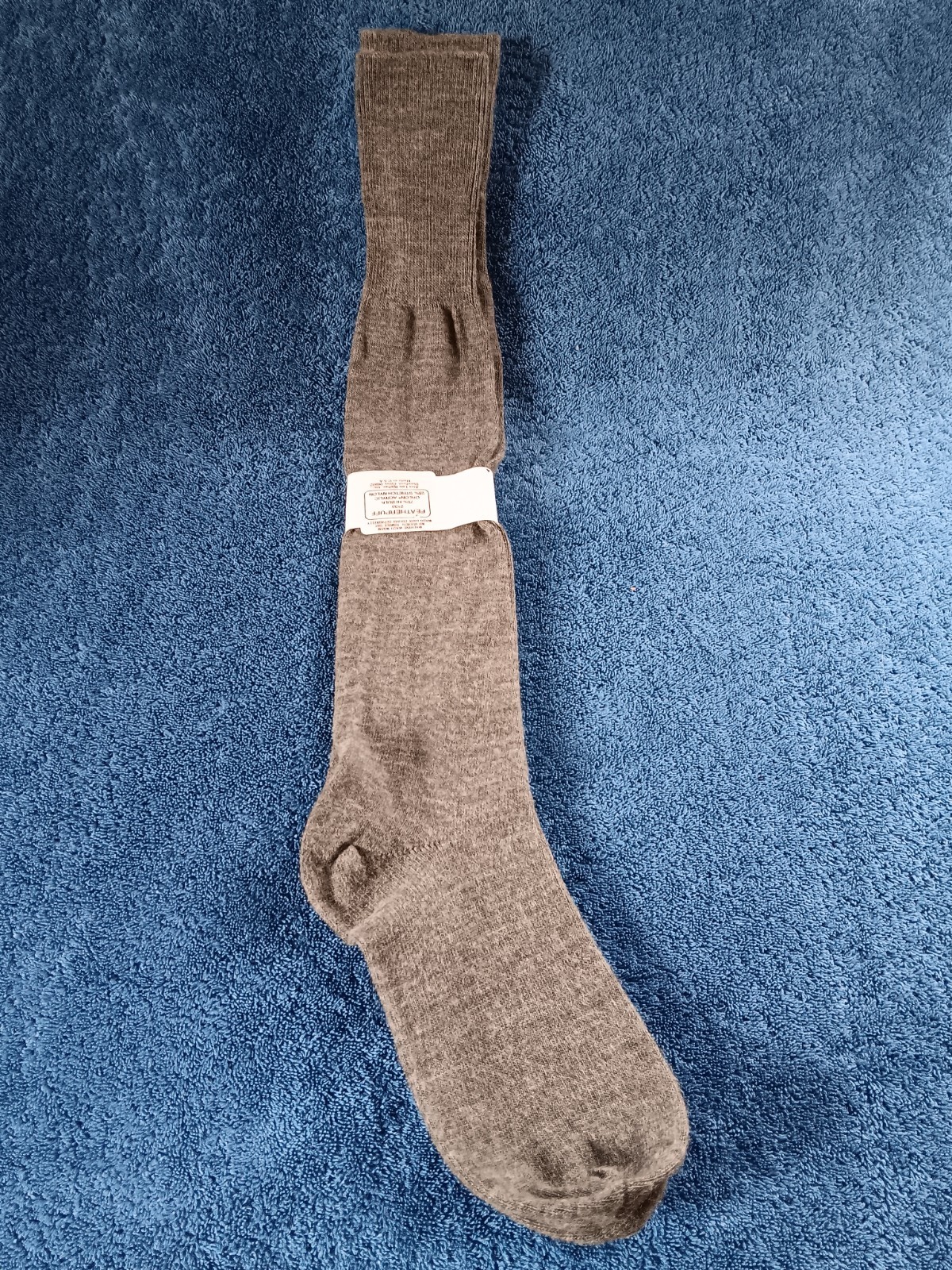 Vtg Socks Sox Knee Hi 9-11 Featherpuff Acrylic BONNIE DOON NOS USA GRAY 1980s