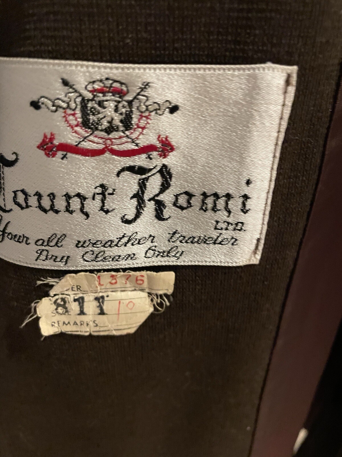 Vintage Count Romi All Weather Traveler Trench Coat Size 10 Chocolate Brown