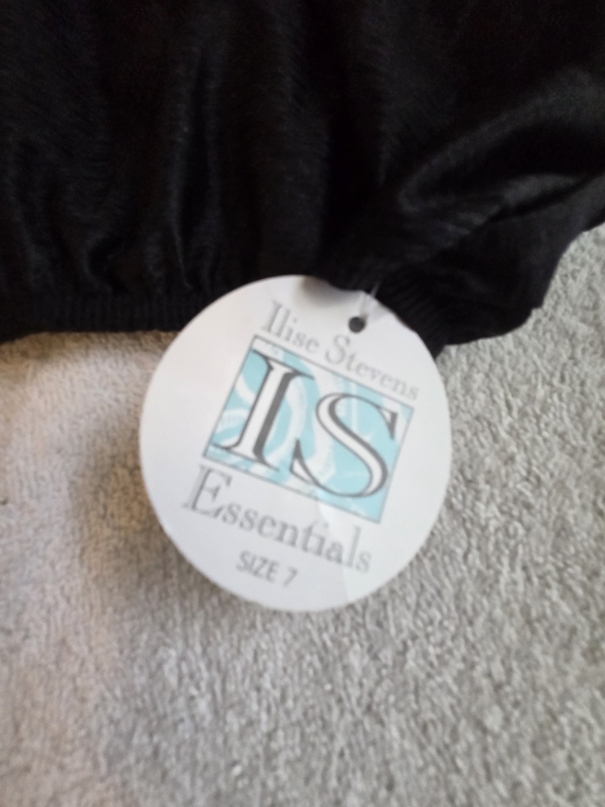 NWT Vintage ILISE STEVENS Essentials Black Nylon Women&rsquo;s Brief Panties Size L 7