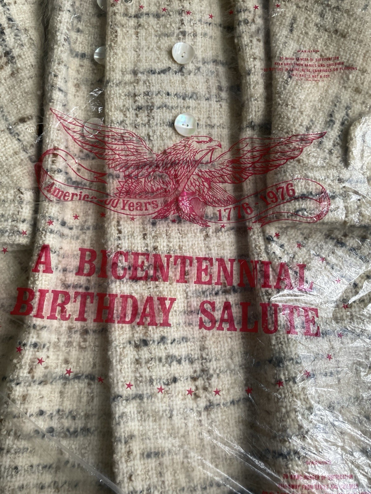 Vintage ILGWU Union Made Women’s Tweed Coat 16W 18W USA MADE