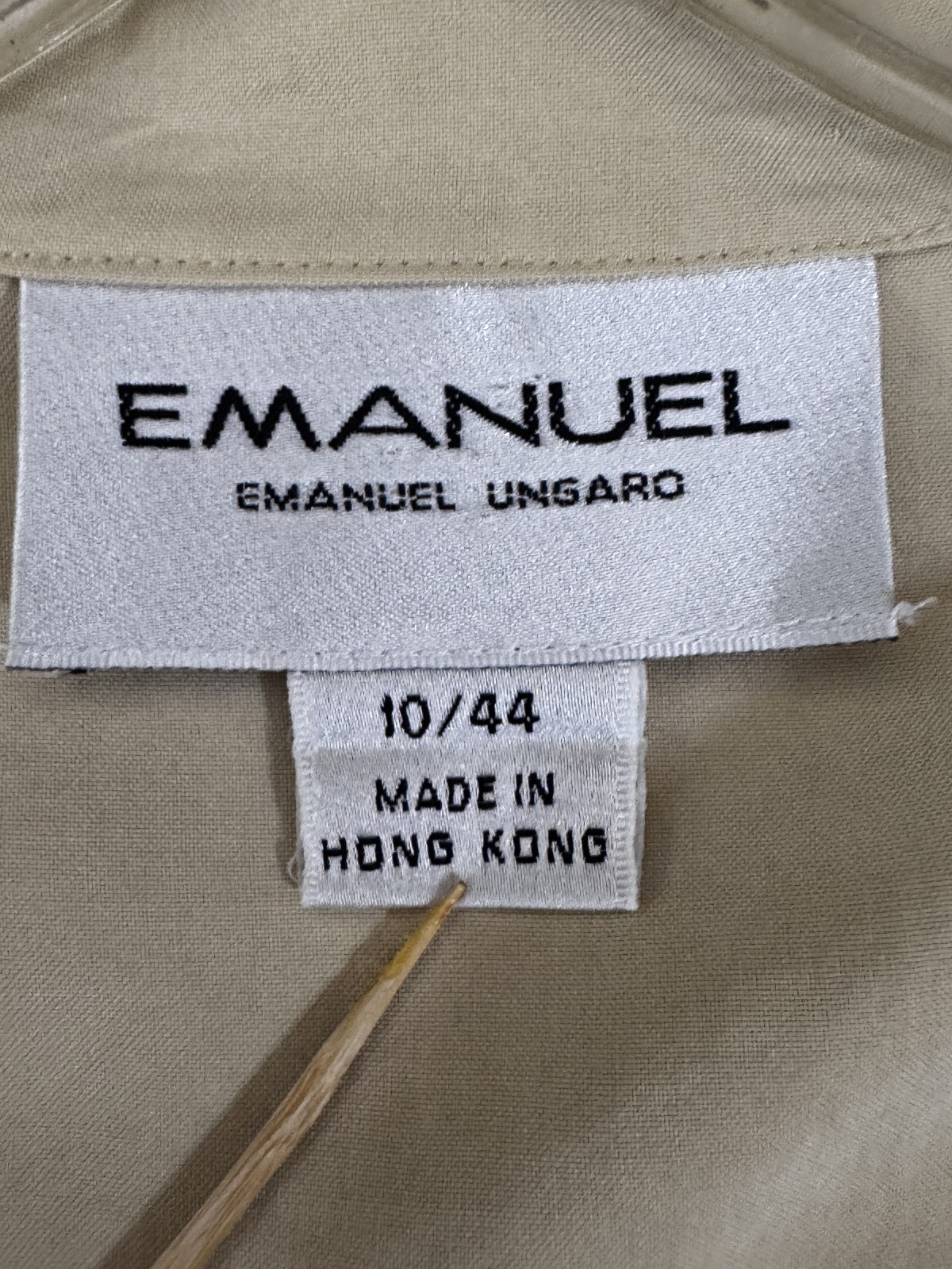 Vintage Emanuel Ungaro Silk Button-Down Blouse Size 10