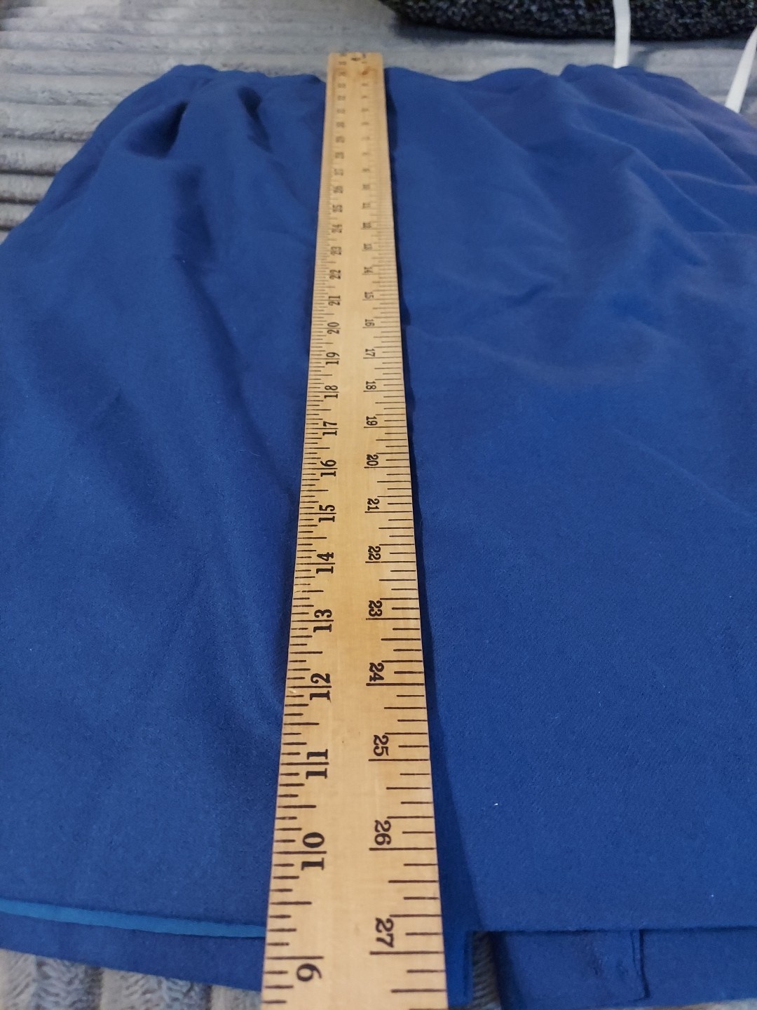VTG Pendleton Medium Blue Pleated/Pockets Midi Skirt Sz20W 100% Virgin Wool USA