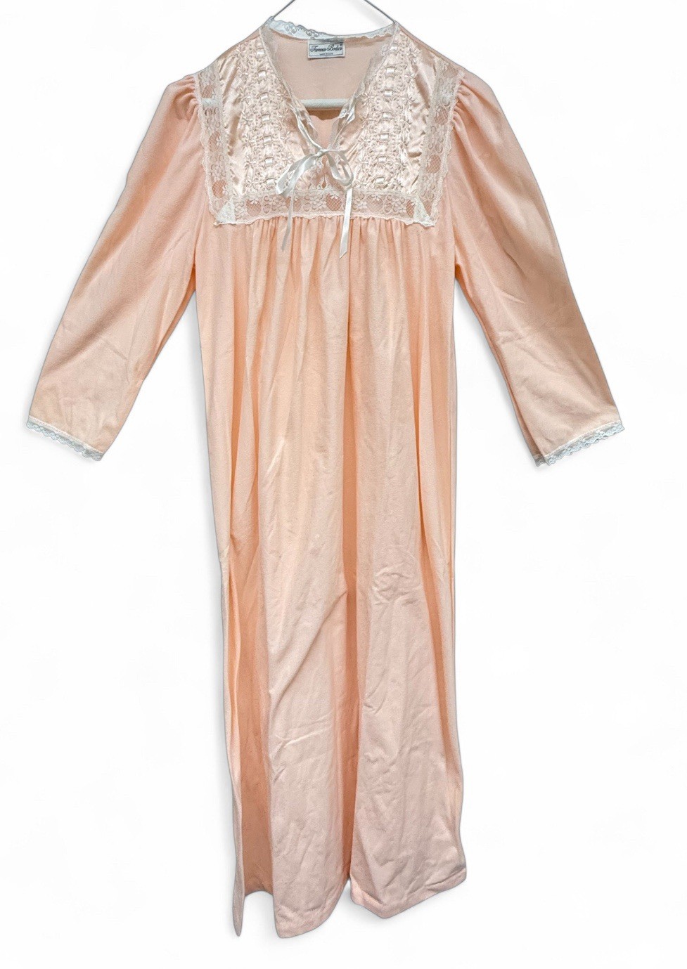 Pink Sears Famous Bodies Nightgown Women’s Size M Nylon Blend Made in USA Vtg