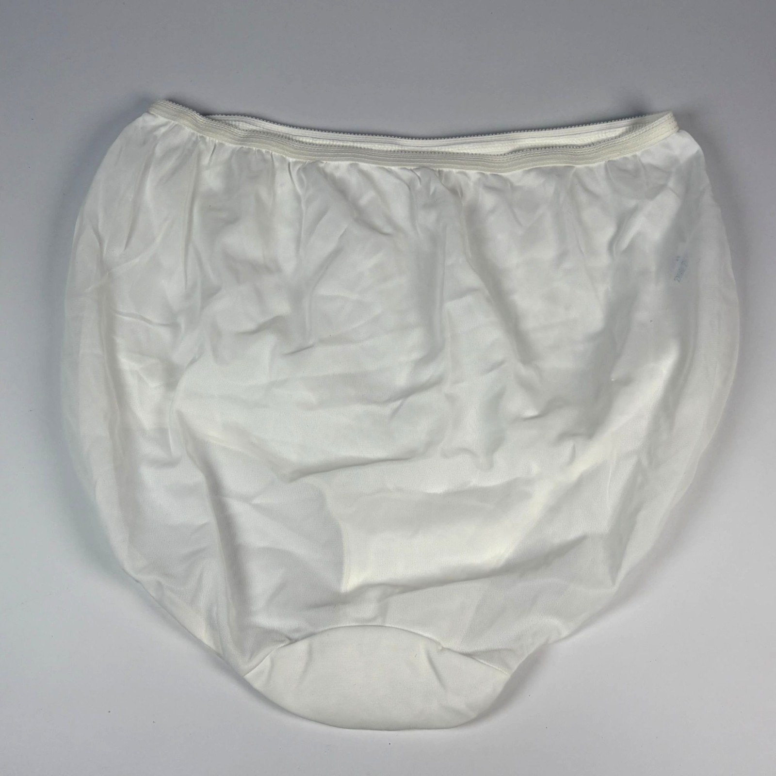 Vintage Dixie Belle White Nylon Granny Panties Size 8 Style 719 Pillow Tab