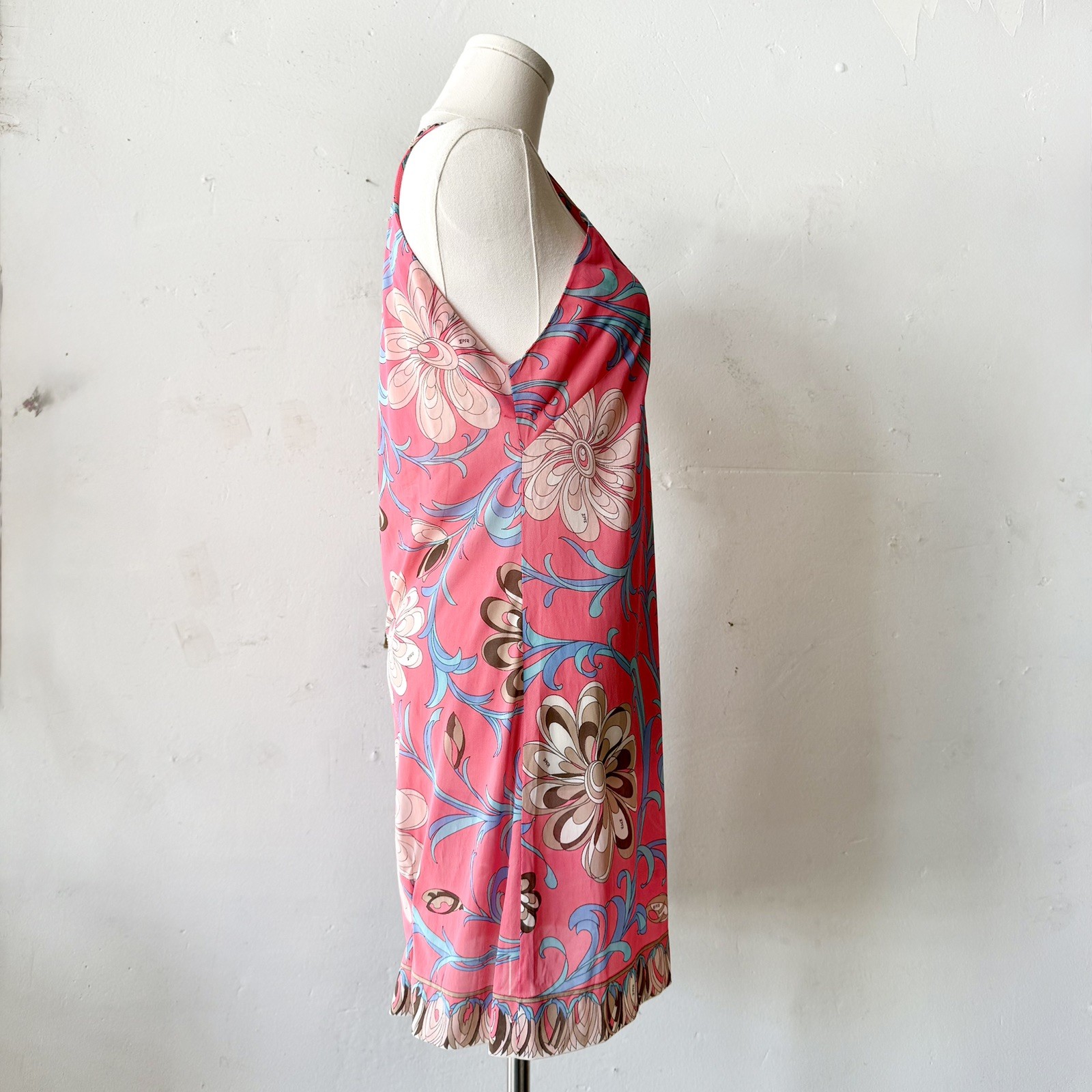 VTG 1960’s Emilio Pucci For Formfit Rogers Slip Or Mini Dress, Iconic Print, Mod