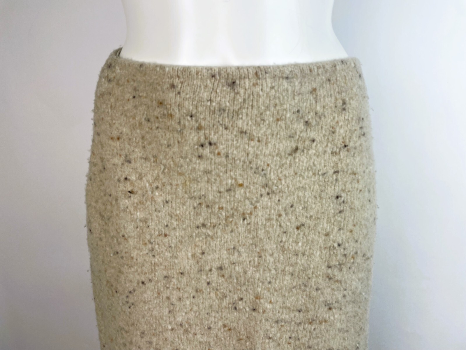 VTG. 90s Jean-Charles de Castelbajac high waisted Midi Wool blend skirt 42 ITALY