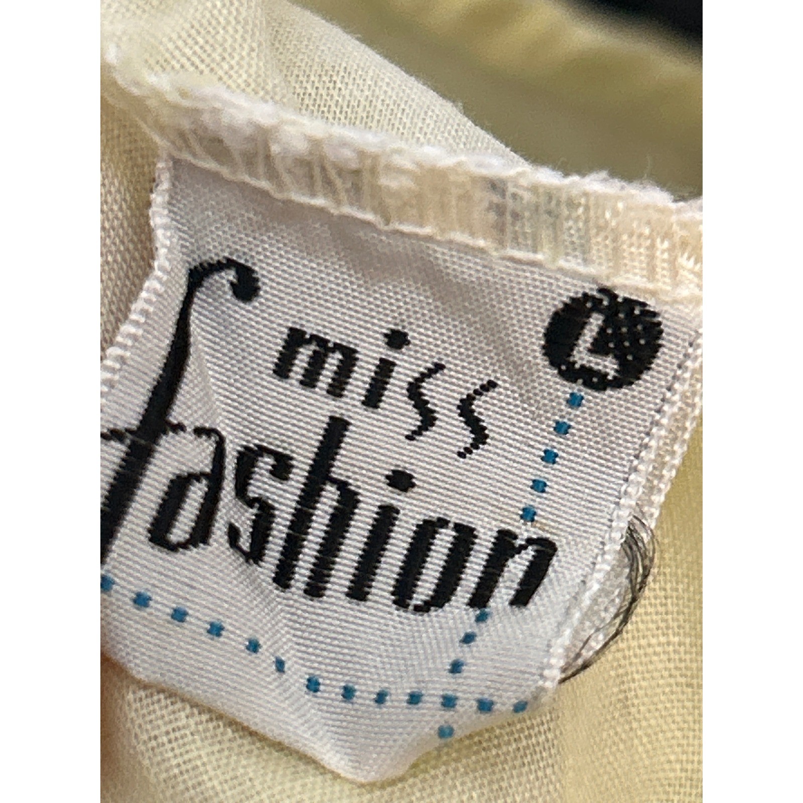 60s Miss Fashion Nightgown Yellow Floral Embroidery Cottagecore Grandma Core