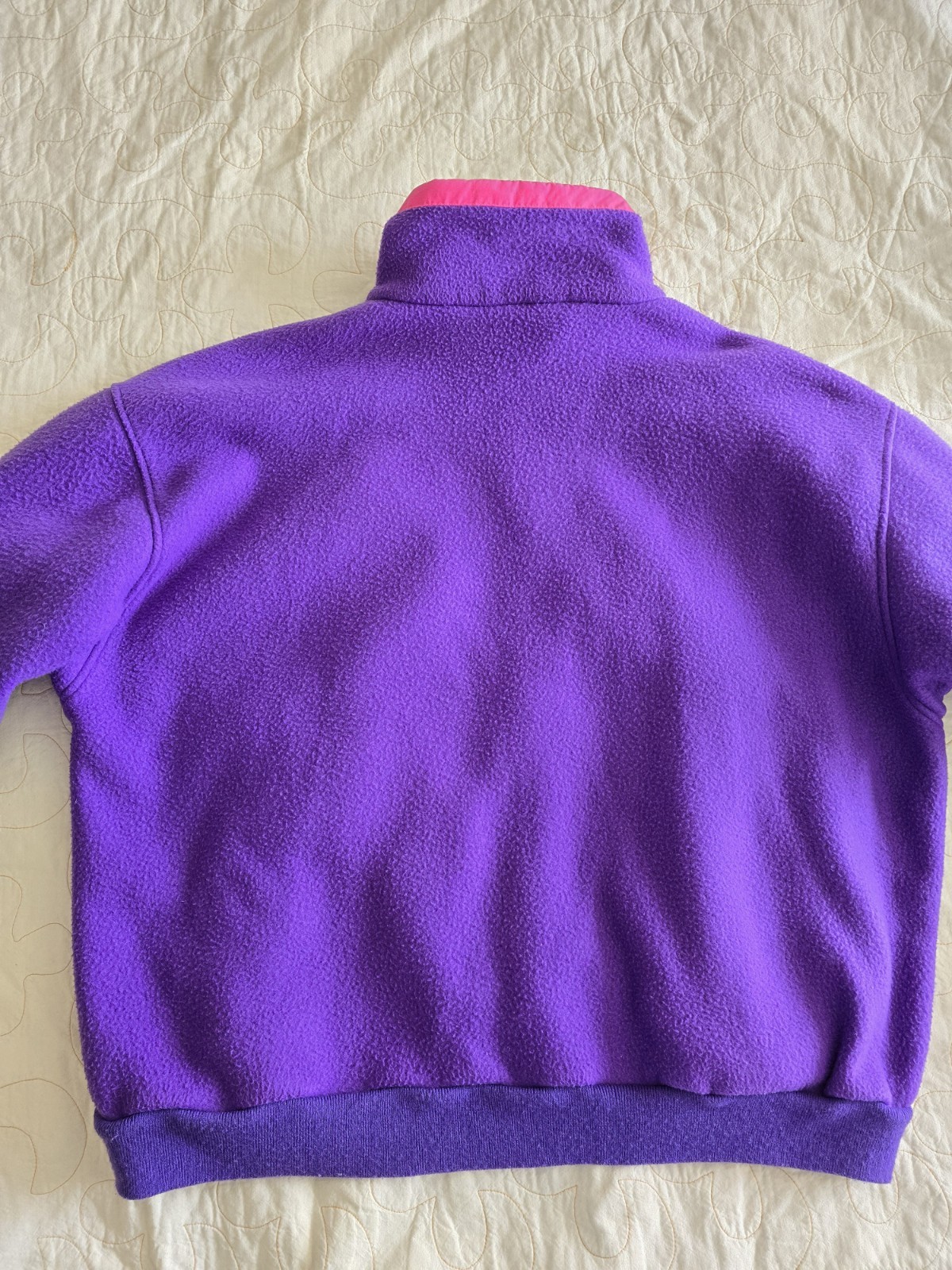 Vintage 1980s 1990s Purple Plus Size Fleece Jacket. 2XL Womens.