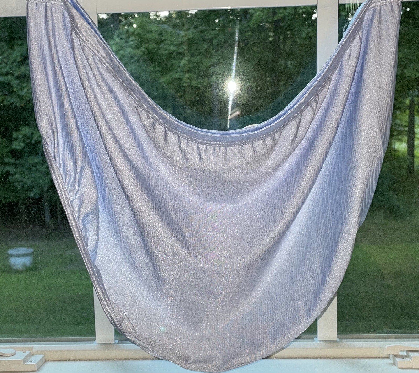 Vanity Fair Supreme Stretch Blue High Waisted Shiny Silky Panties 11/4XL NWT