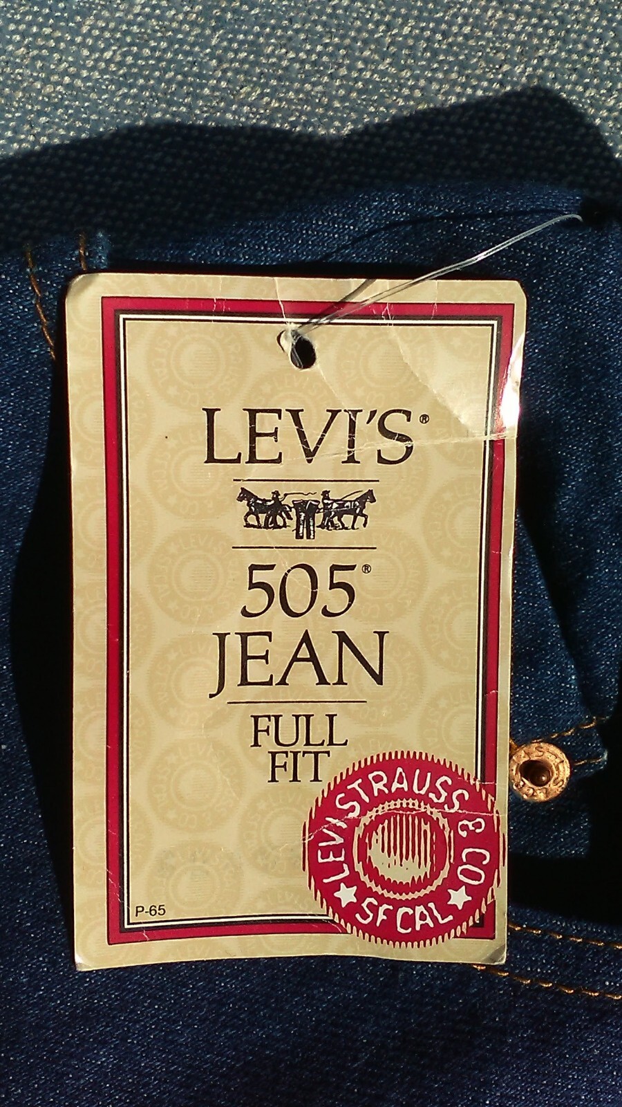 NWT Vintage Levis 505 Jeans 1985 Womens 46 Made in USA Dark Wash High Rise MOM