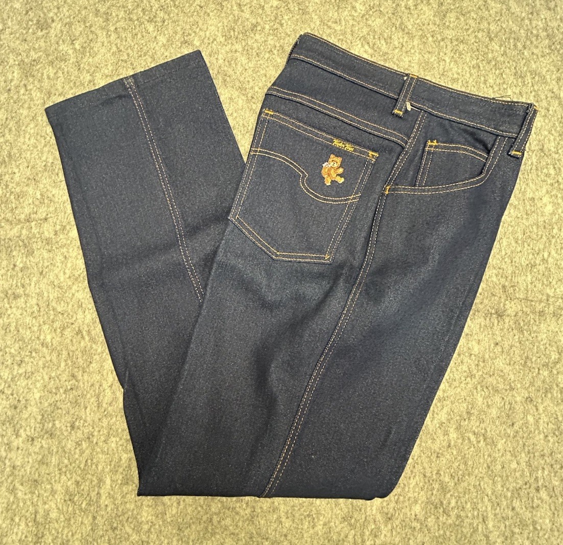 Vintage NWOT Taylor Togs Deadstock Denim Blue Jeans 10×30 Made In USA Stretch