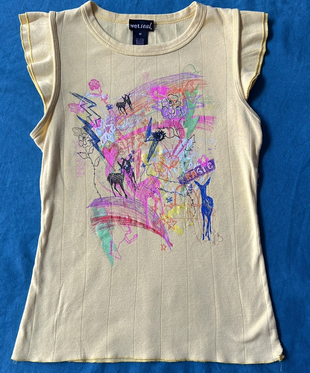 Vintage 90’s Wet Seal Glam Tragic Graphic Tshirt, Medium