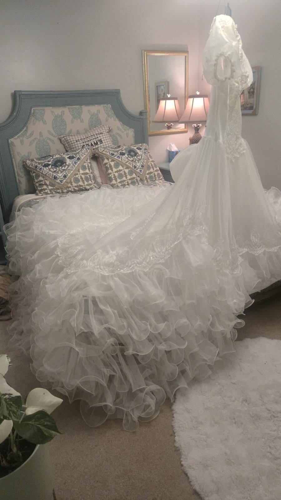 Alfred Angelo Romantic Rhapsody in Lace Cathedral Train DREAM Wedding Gown