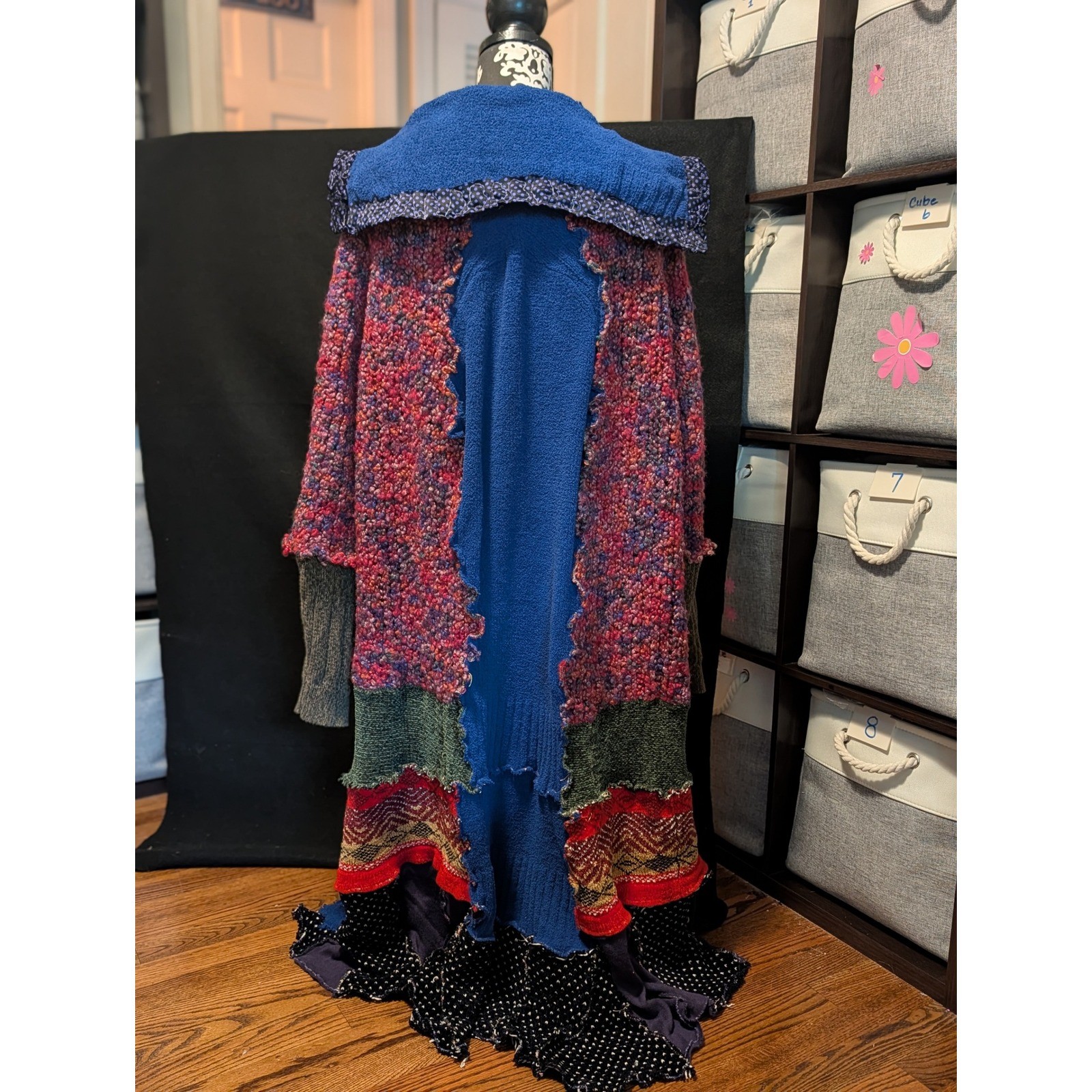OOAK Handmade Wearable Art Patchwork Duster Coat Lagenlook Boho Artisan Festival
