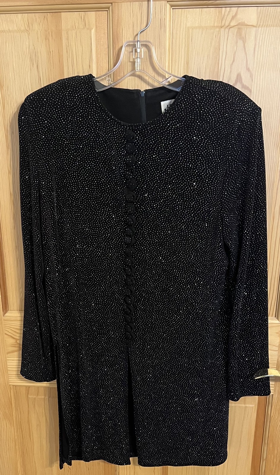 Vintage B.J.S. Ltd Sparkling Tunic with Covered Buttons