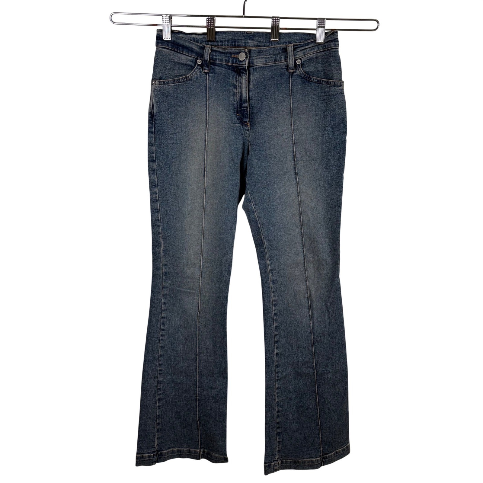 Vtg United Colors of Benetton Jeans 44 (8/10) Blue Bootcut Flare 90s Y2K Retro