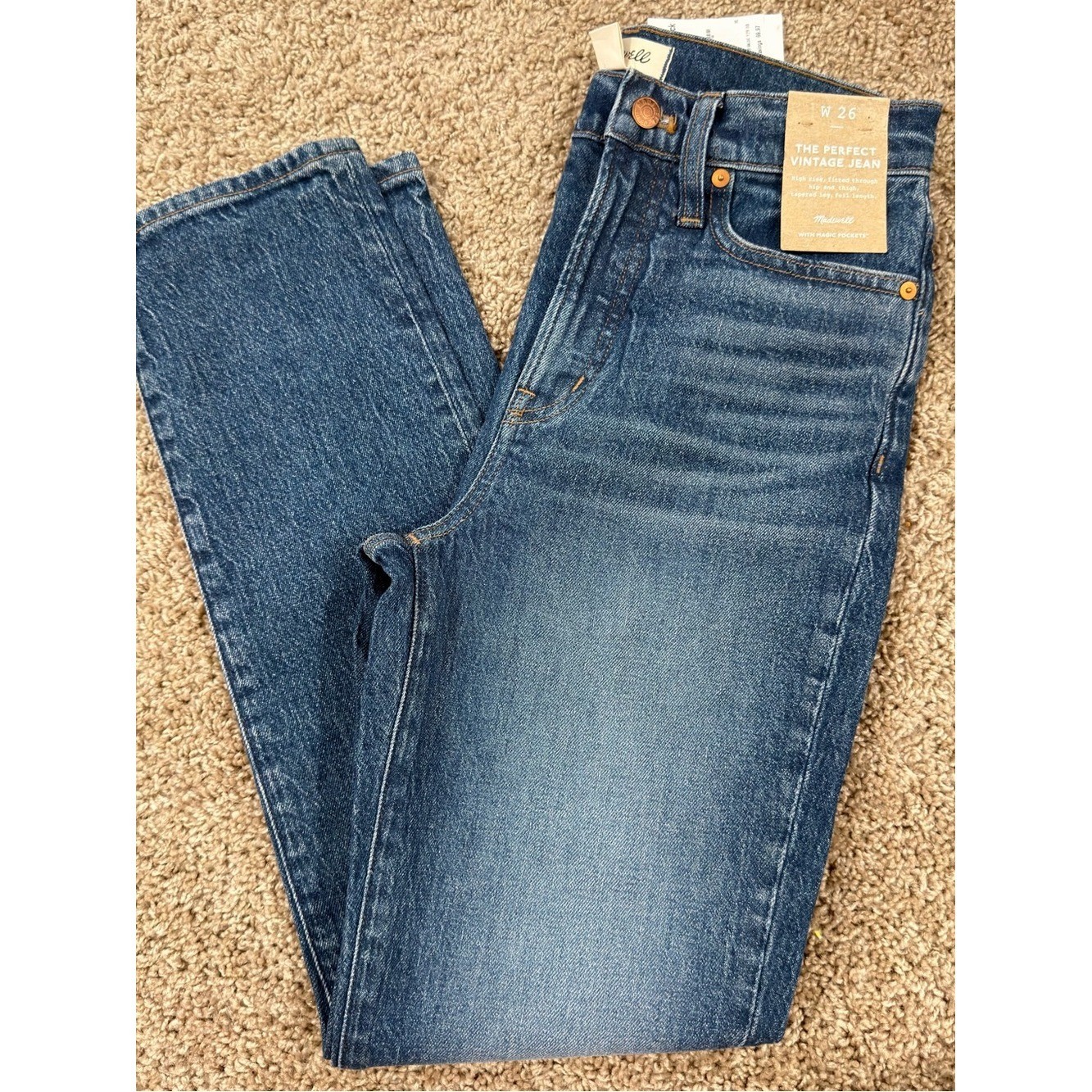 Madewell High-Rise Women&rsquo;s Blue Vintage Wash Jeans