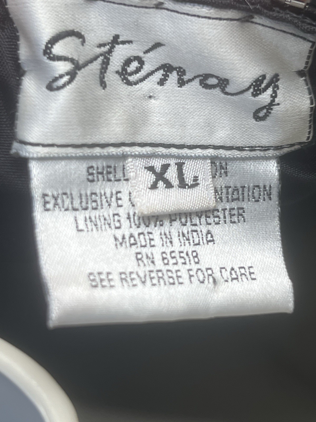Vintage Stenay Black Fully Beaded Sequin formal dress Mother Of Bride Short XL
