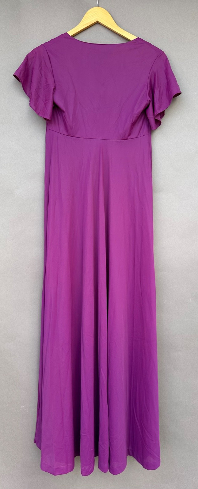 Vintage John Kloss Peignoir Set Small Purple Robe Nightgown Old Hollywood Glam