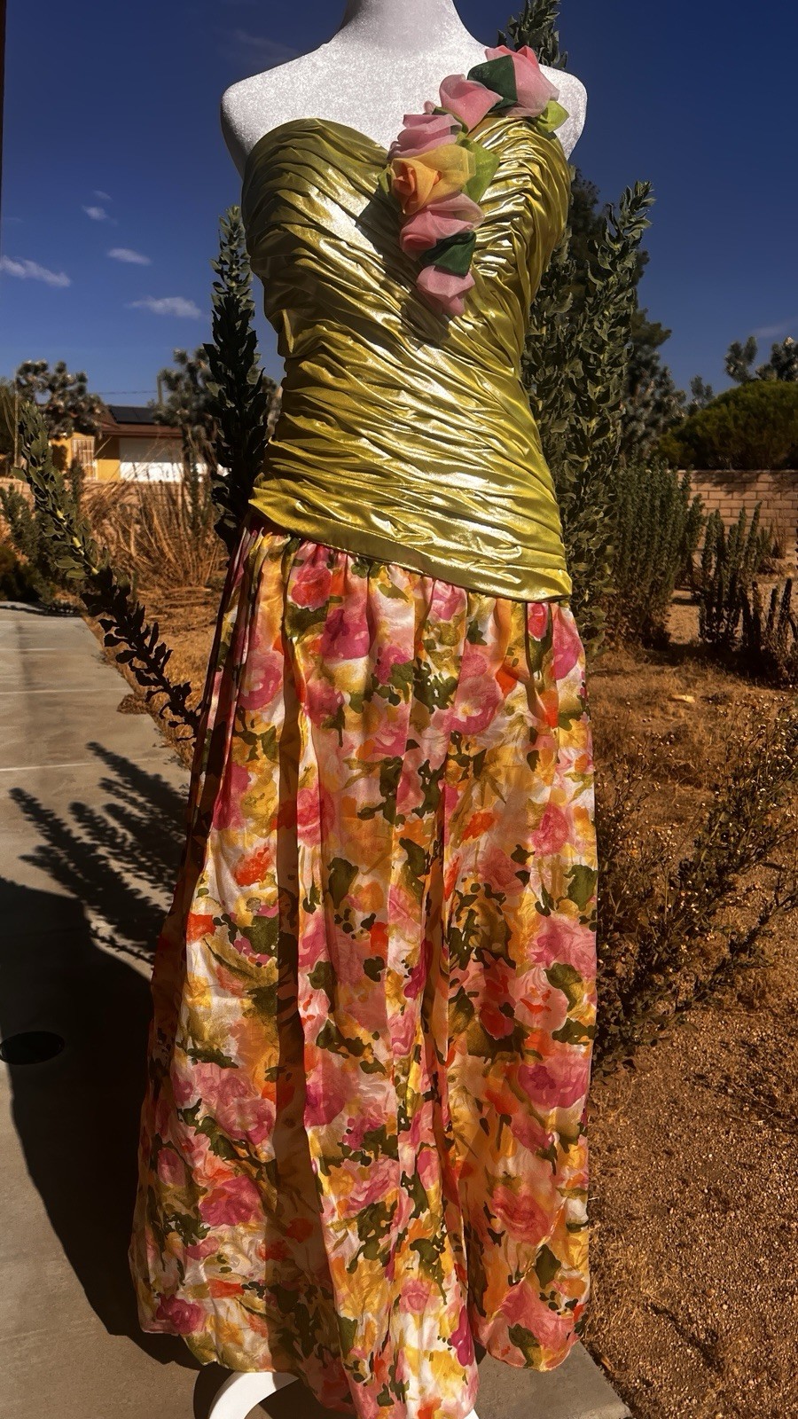 Vintage Exquisite Eugene Alexander Floral Fairy Silk Organza Gown!!! Size 4 Sml