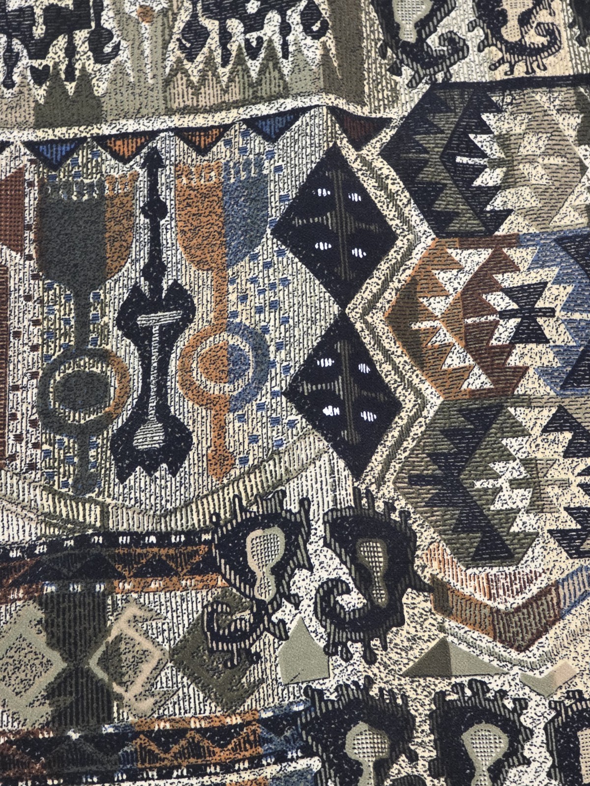 90s VTG Florentine Grandmacore Button Up Aztec Tribal