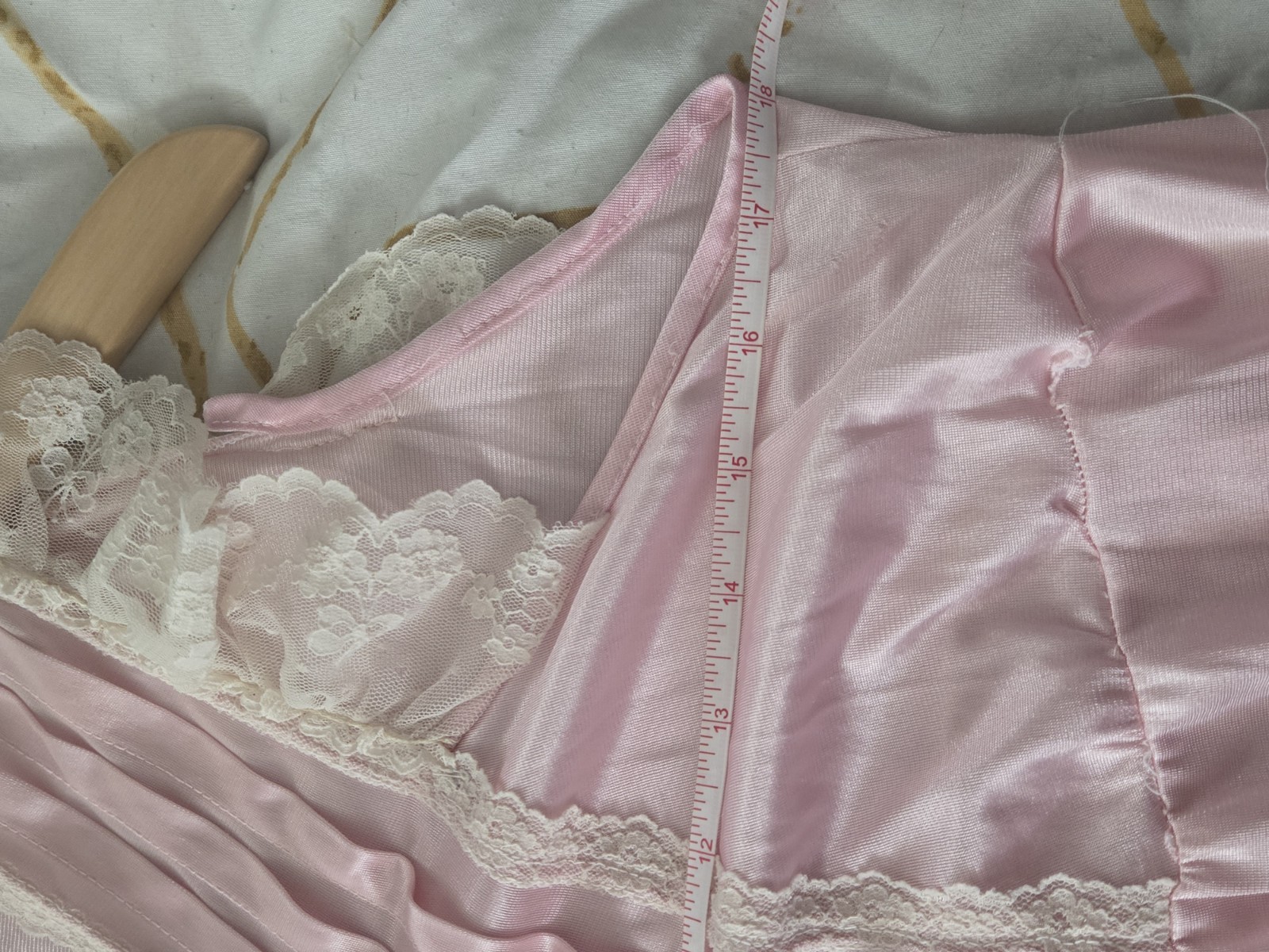 Vintage 1950s/1960s Mary Barron Maxi Nightgown Soft Pastel Pink Nylon Fabric