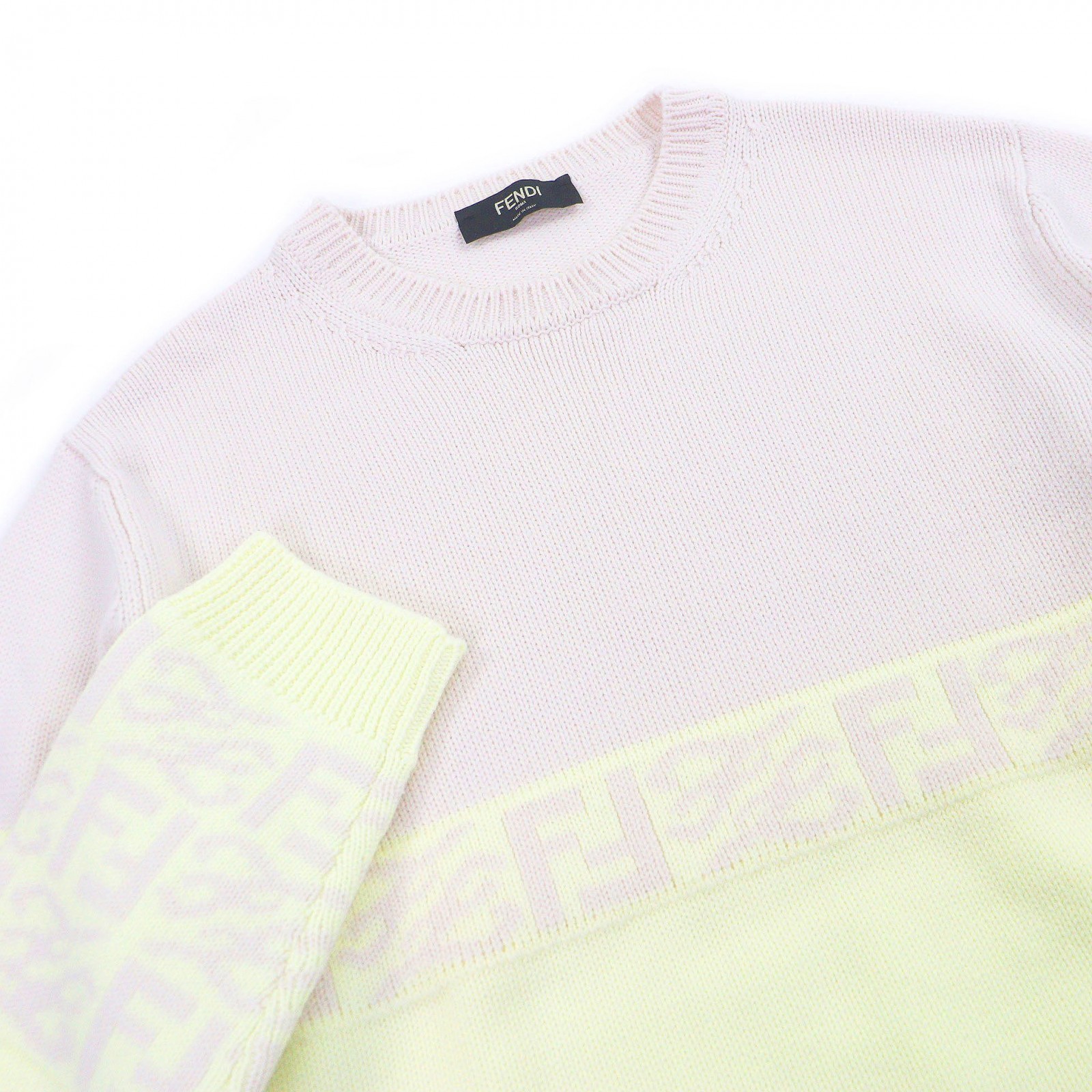 Fendi FF Logo Zucca Pattern Wool Sweater – DUTY FREE