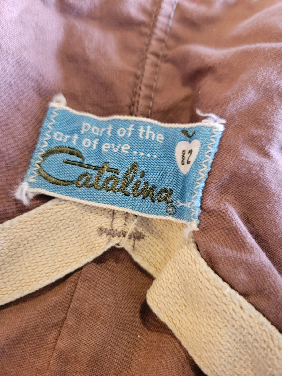 ANTIQUE CATALINA 1950’S 1960S COTTON SWIMSUIT PLAYSUIT FLOWERED FUN XS RARE