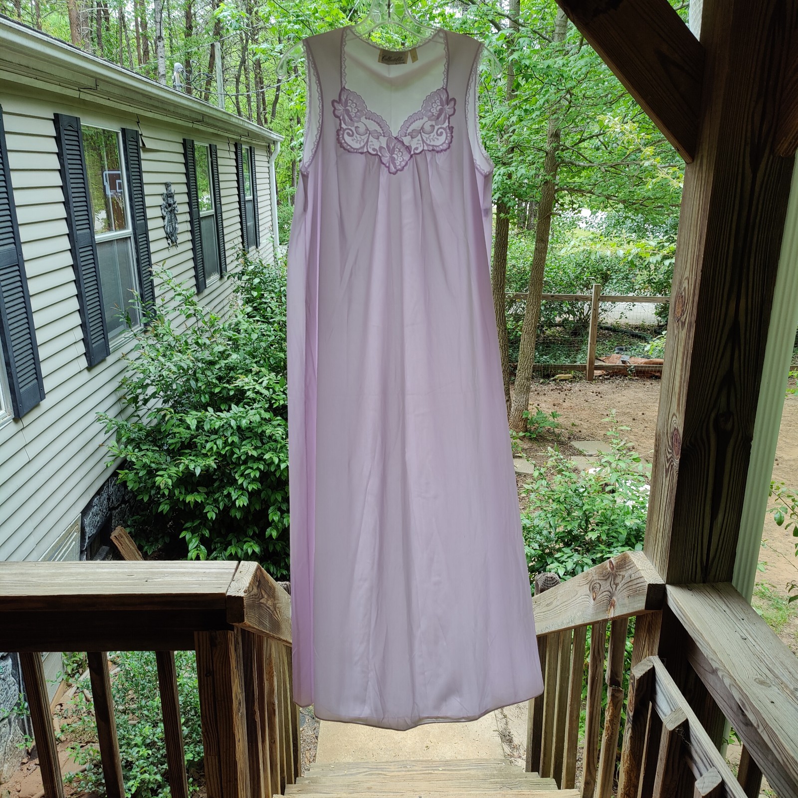 VTG Lavender Nylon Tricot Maxi Nightgown Collectibles by JC Penney Women&rsquo;s Small