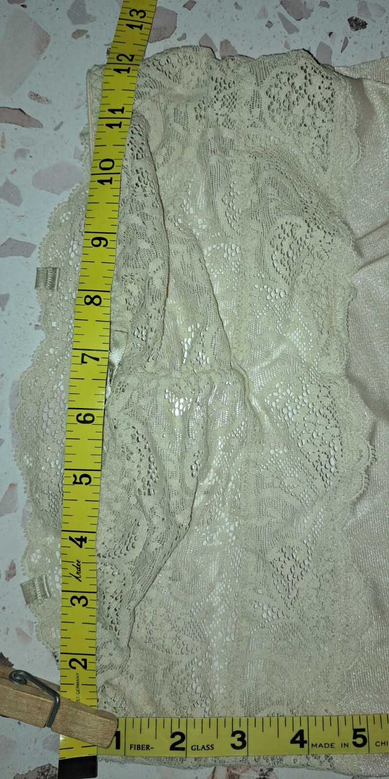 Vtg Vassarette Nylon Lace Long Gown Underneath It All 34 Beige Satinessence