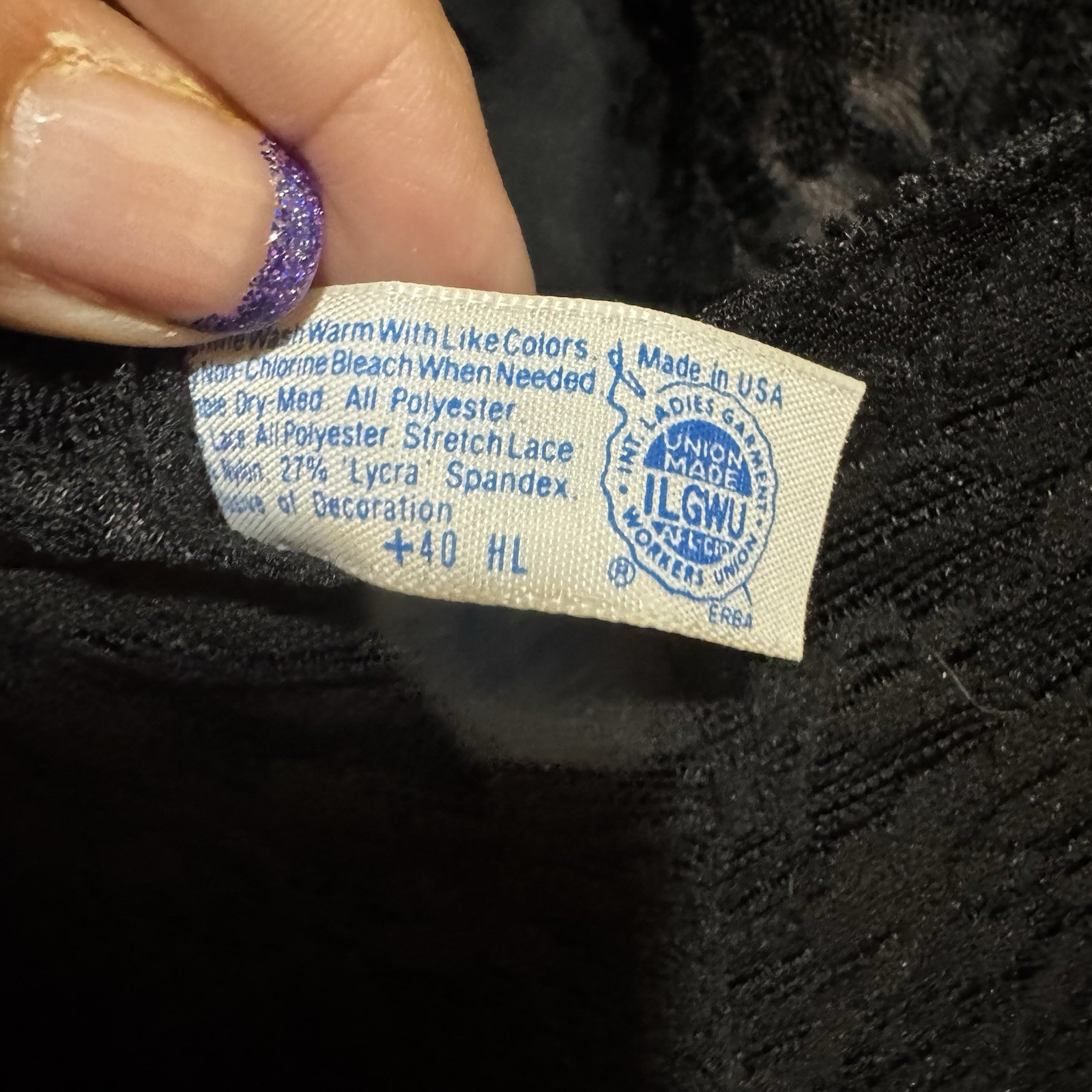 Chantilly Maidenform Black Teddy 64617 Satin Lace Women’s Size 36 Vintage