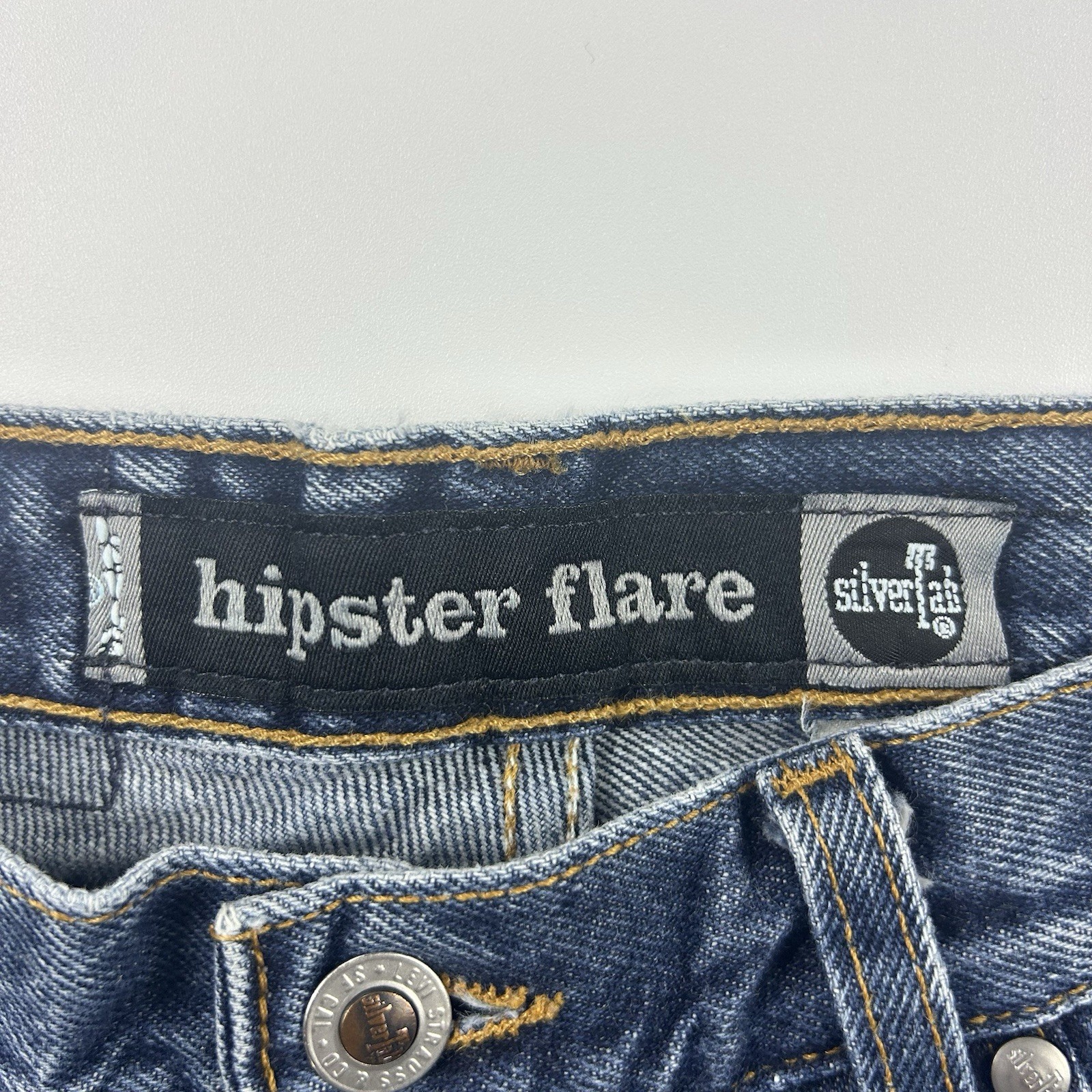 Vintage Levi’s SilverTab Hipster Flare Jeans Women’s 7 Juniors Y2K Blue 1998 90s