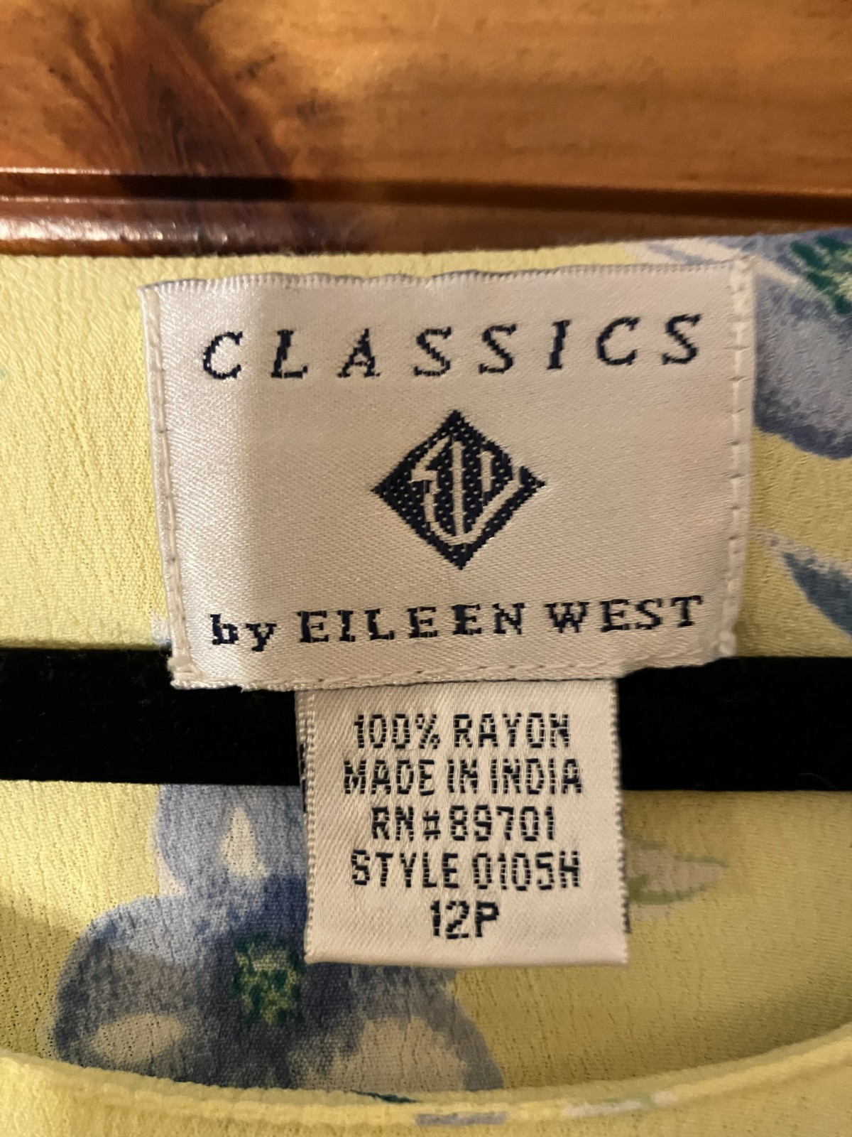 Vintage Classic Eileen West Floral Rayon Maxi Dress