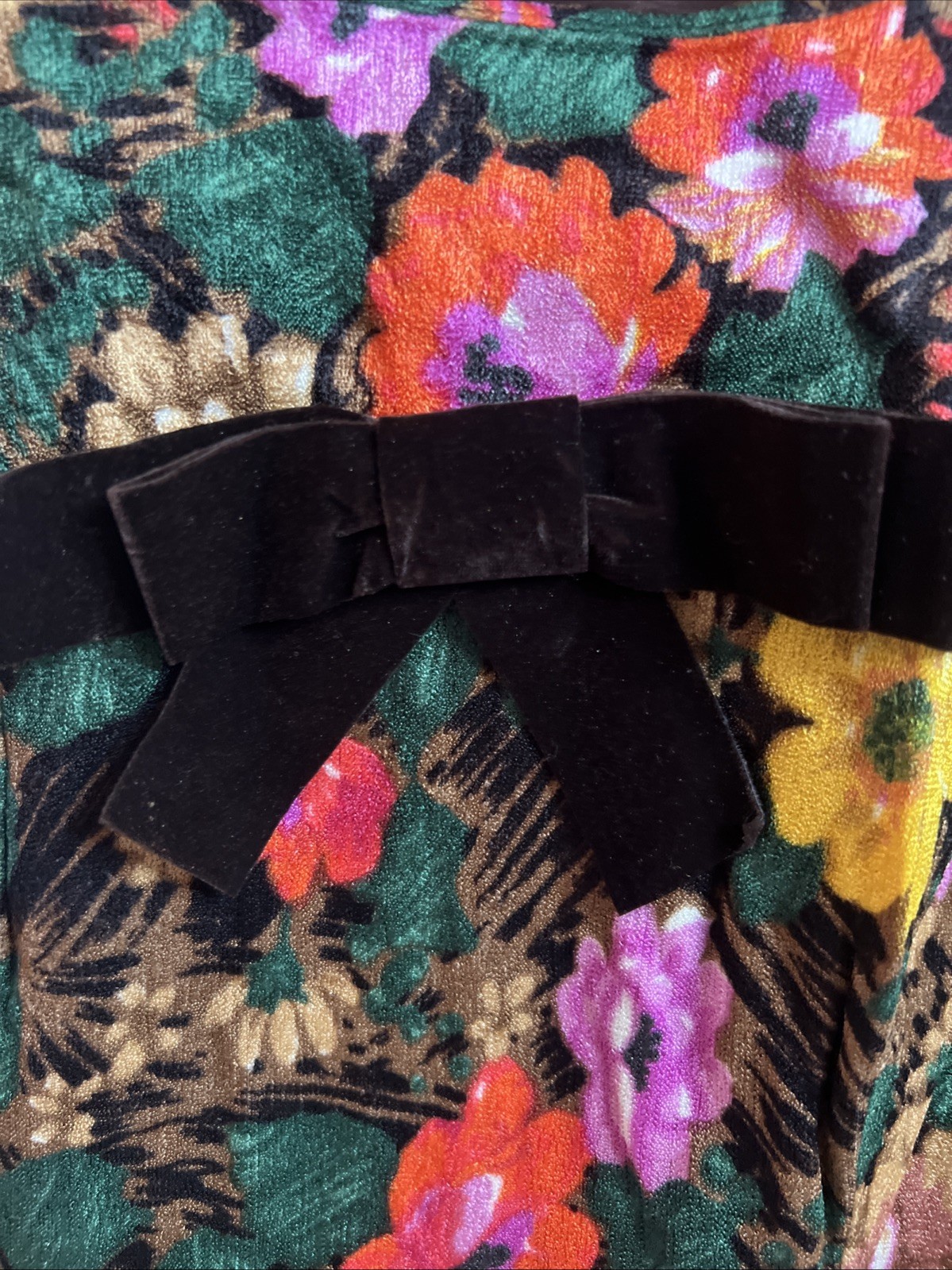 Vintage Women’s Elègance Floral Dress No Size See Description