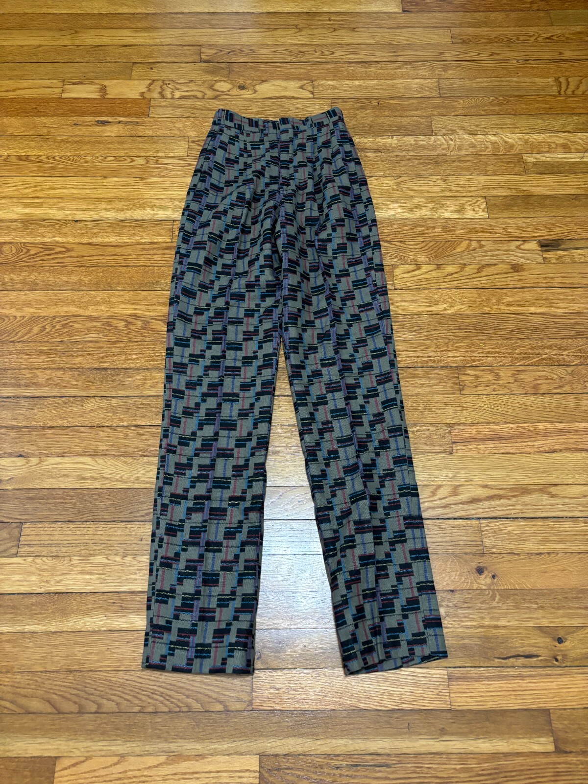 Vtg 80&rsquo;s Reminiscence Womens Wool Dress Pants Size 24 24×34 Retro Disco Party
