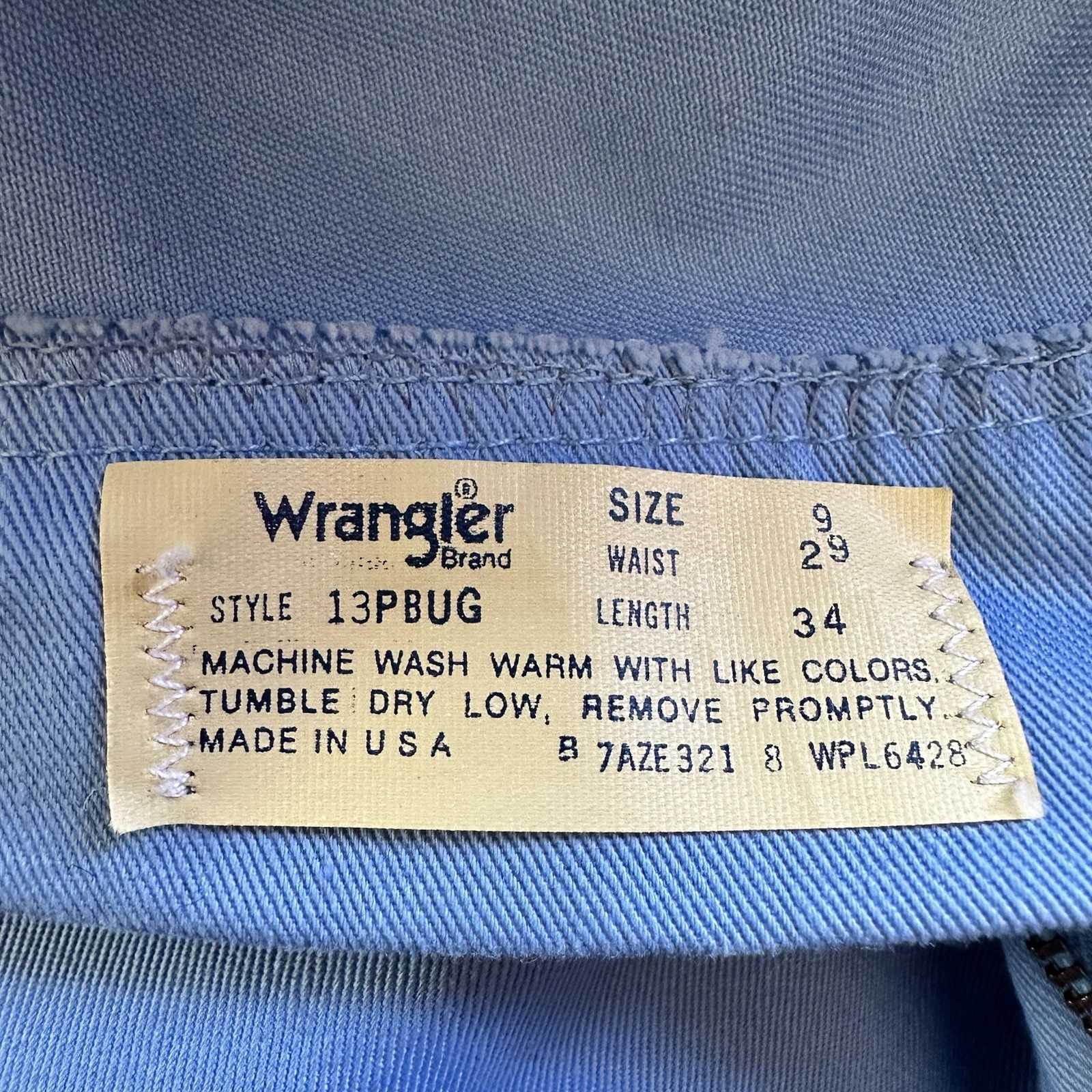 Vintage 60’s/70’s Wrangler Blue Sta-Prest Jeans. Women’s. Western. Rare. 26/33