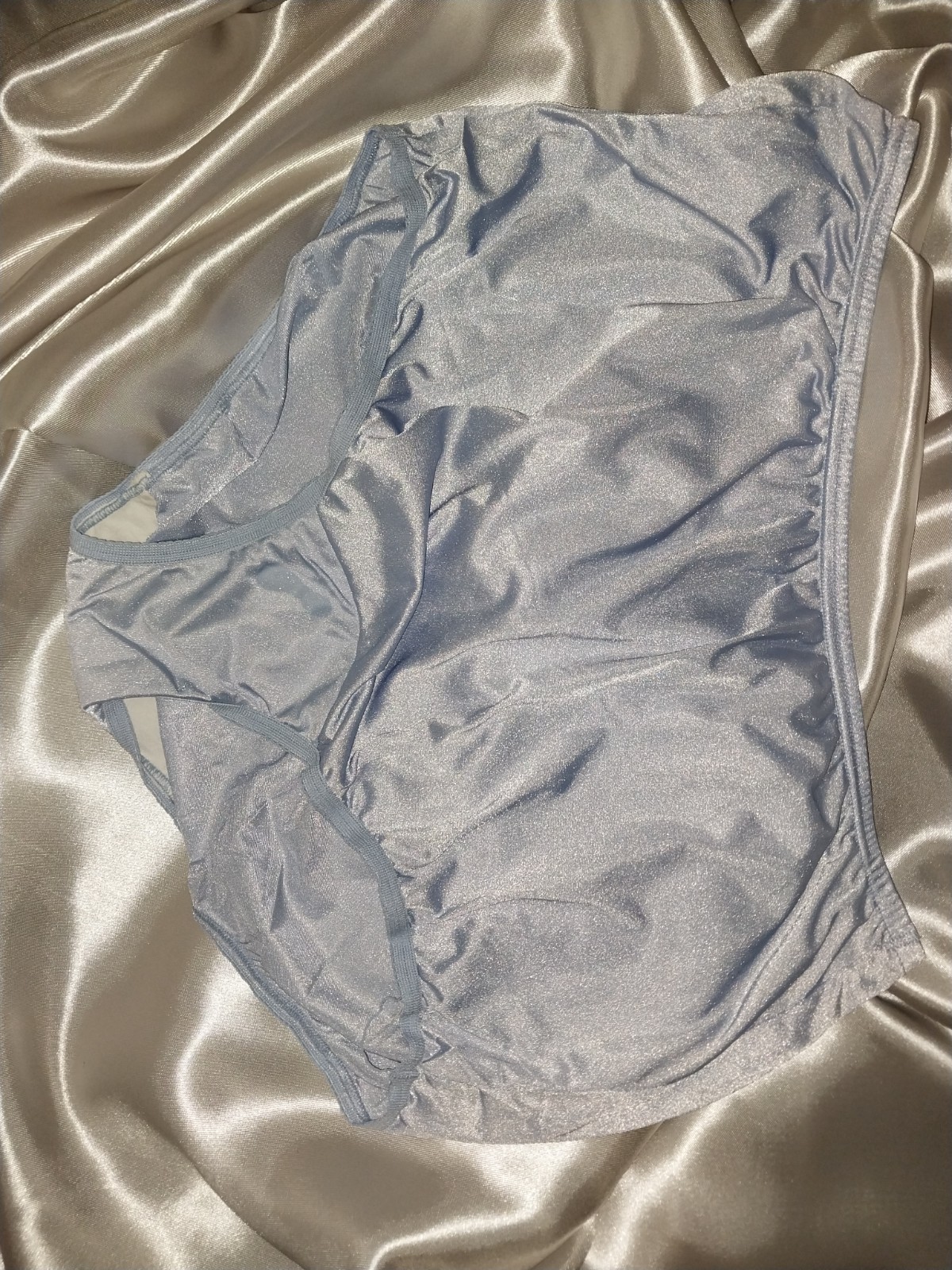 VTG SILKY NYLON THIN vanity Fair NYLON Panties Shimmery 7 Nwot 44/46&Prime; BABY BLUE