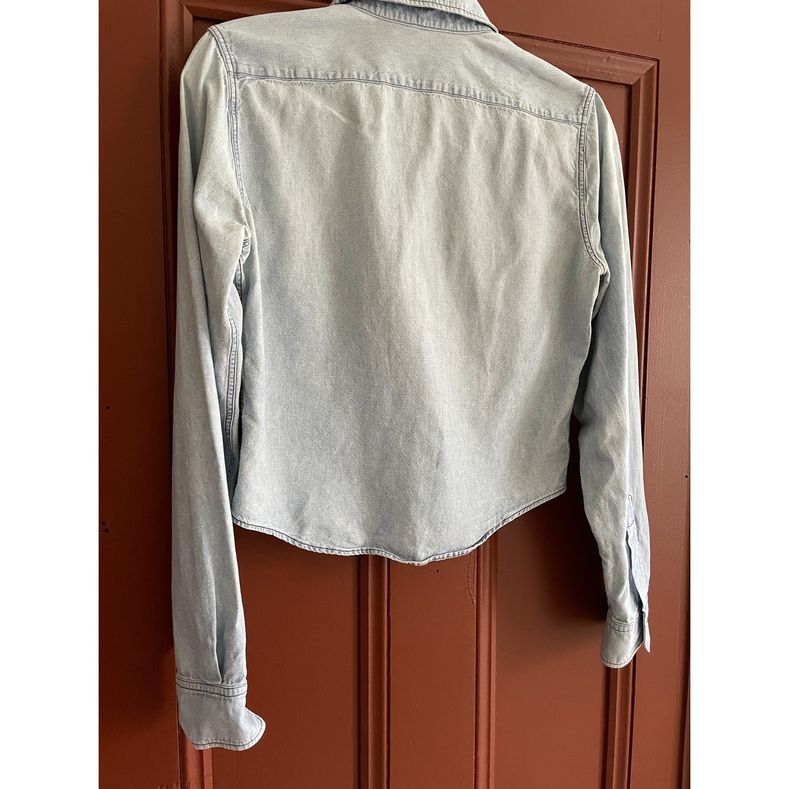 Balenciaga Fall 2002 Nicolas Ghesquiere Archive Denim Shirt Light Wash 38