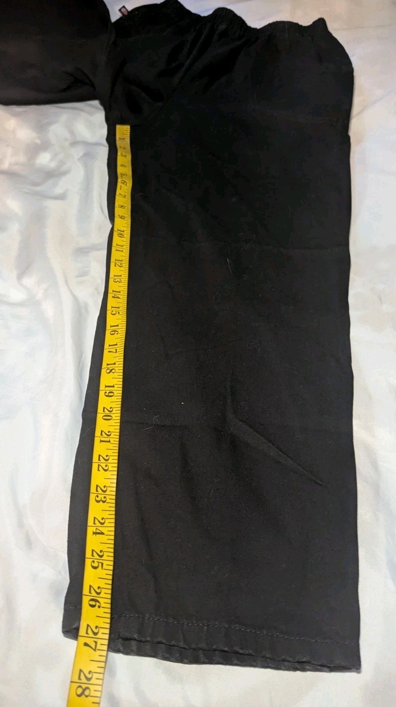 NOS MISSION BLUES 100% Cotton Black Pull On Pants Women&rsquo;s Size 12 Short PETITE