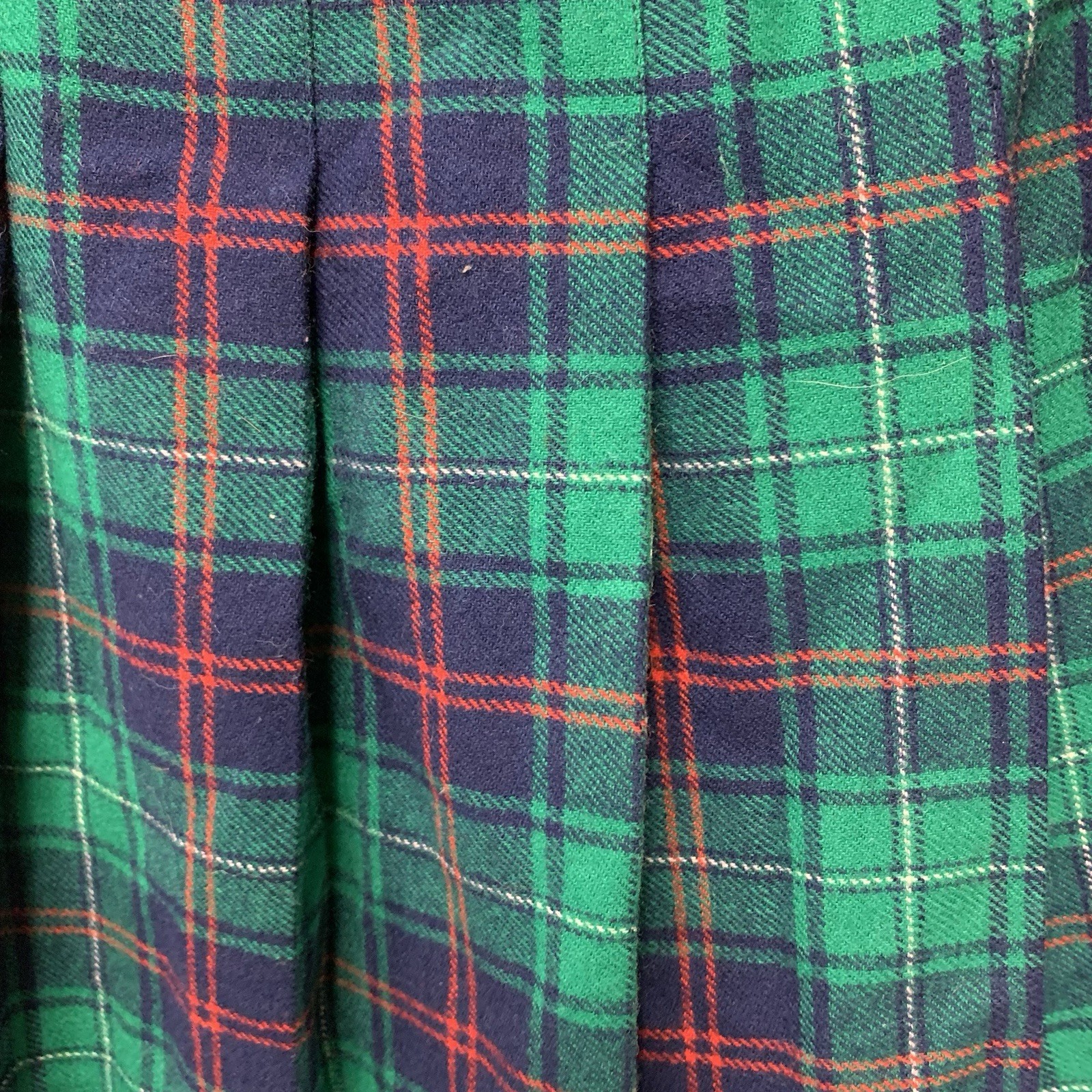 Pendleton Women’s 16 Skirt Pleated Plaid Tartan Vintage Wool 30” Waist