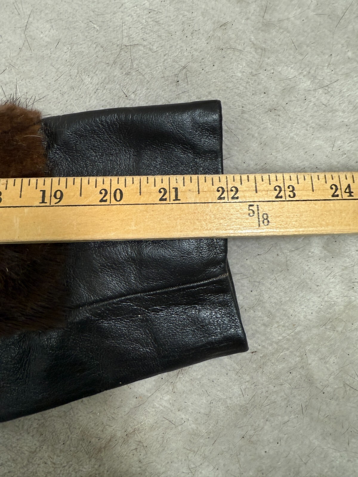 Vintage Arter Jonas BAKER FUR COM Genuine Mink Stole Dark Brown Fur Satin Lined