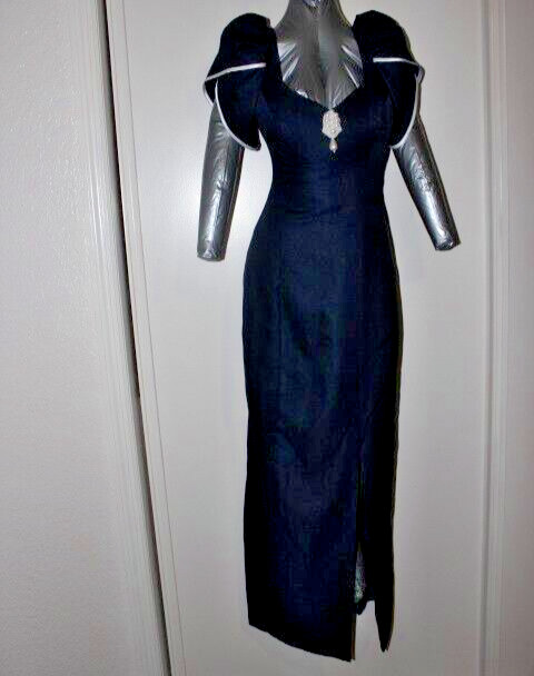 Vintage 1980s Alfred Angelo Bridesmaid Prom Dress Gown 9/10 New Old Stock W Tags