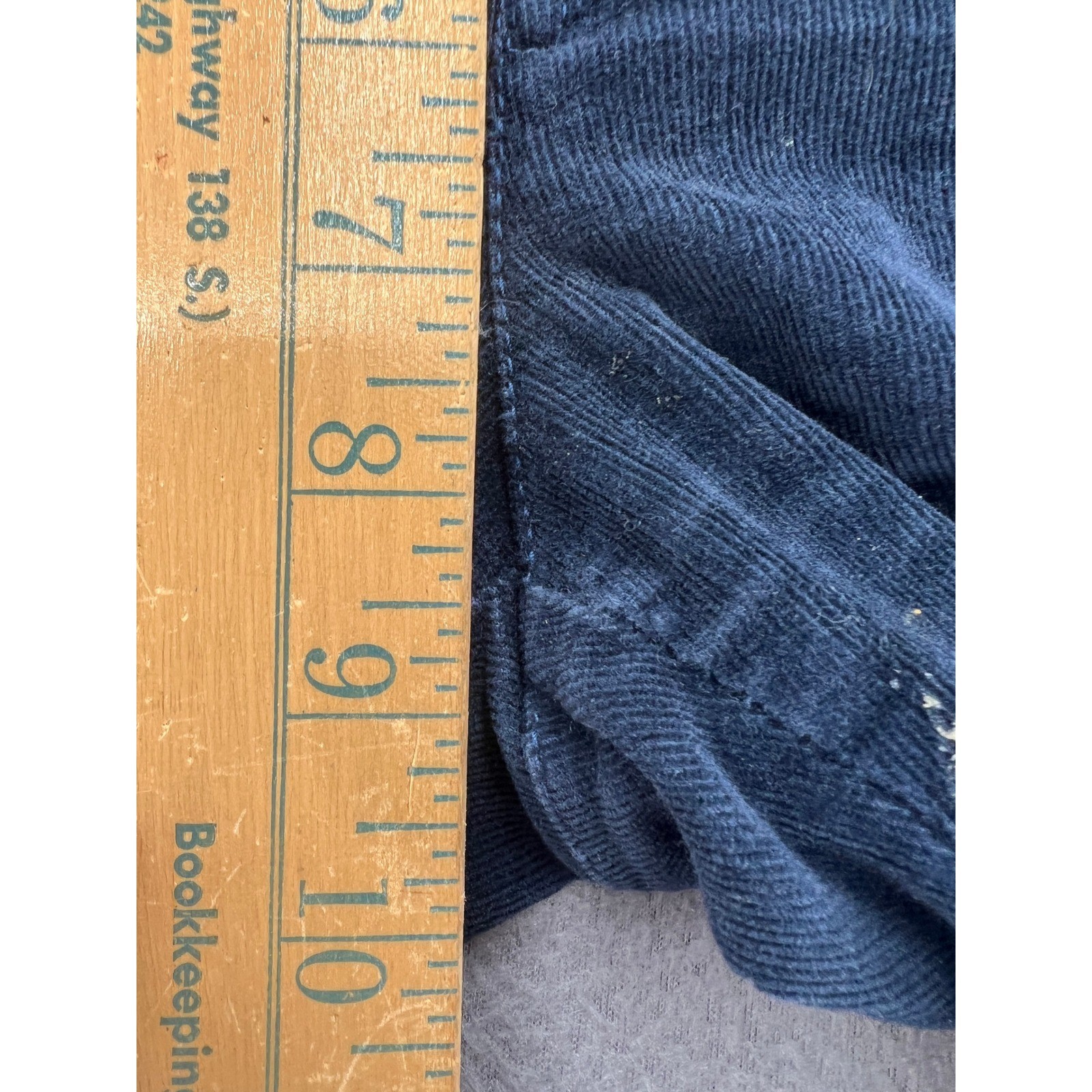 VTG American Eagle Pants Navy Blue Corduroy Wide Leg Button Fly Low Rise