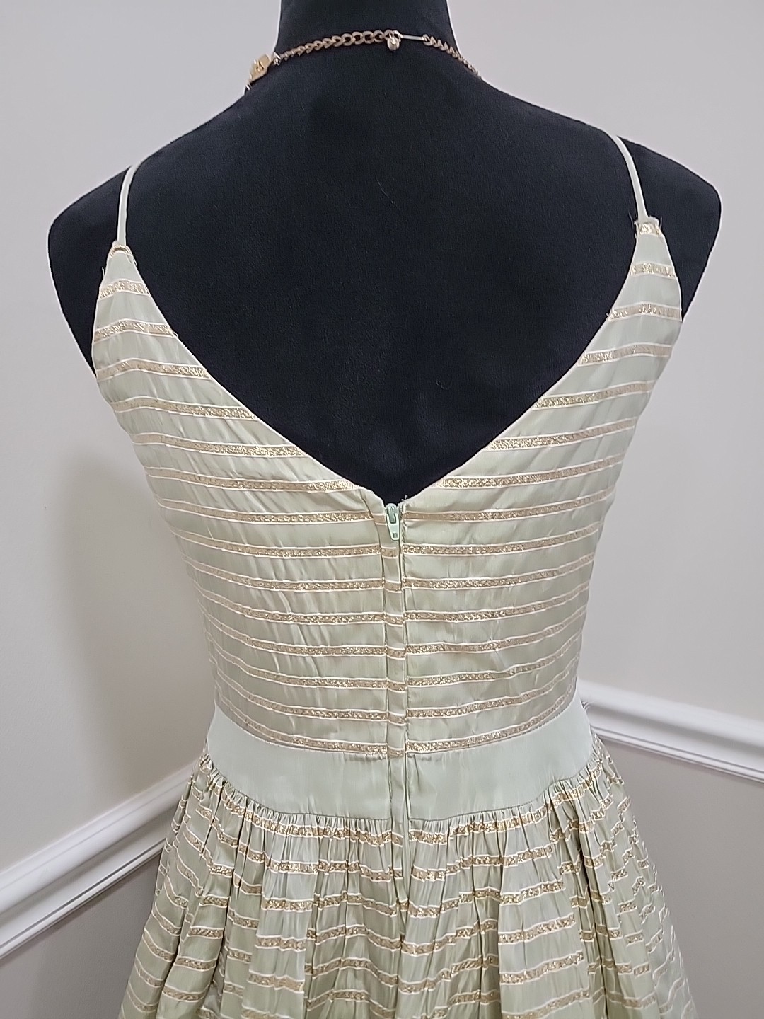 VTG 2000s Gunne Sax Jessica McClintock Renaissance Revival Lurex Maxi Dress