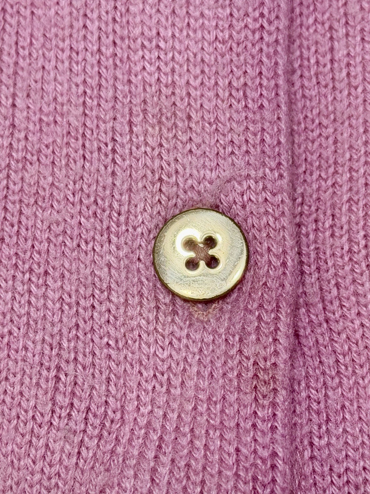 Vintage 1970s Women’s Hadley Pink Acrylic & Cashmere Cardigan Sweater